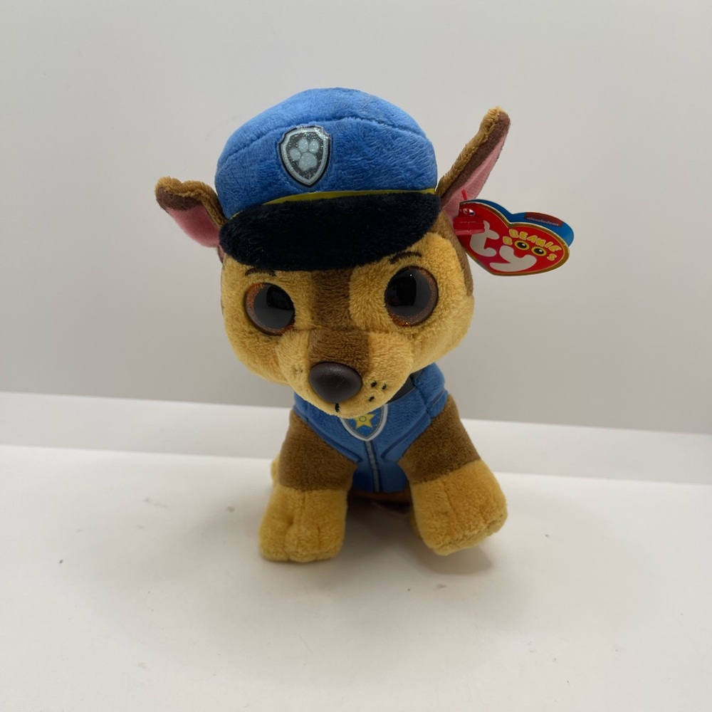 Paw Patrol - CHASE the Shepard Dog 6" TY Beanie Baby Boos